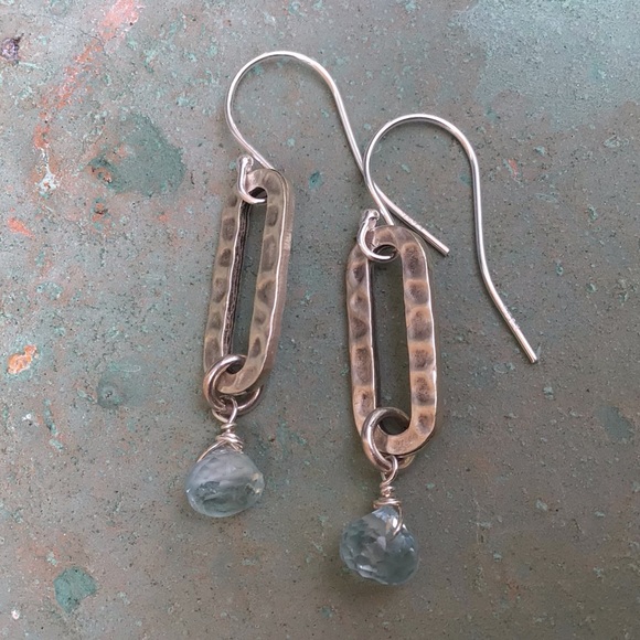 Aquamarine Sundance Charm Earrings - Picture 3 of 9